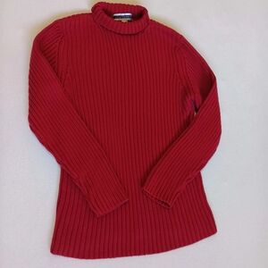 Amanda Smith Sz M Red 100% Cotton Sweater